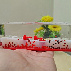 Love Shaped Fluid Showpiece