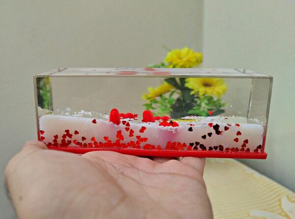 Love Shaped Fluid Showpiece
