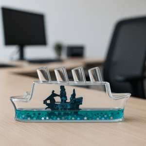 Ocean Ship Star Glitter Showpiece