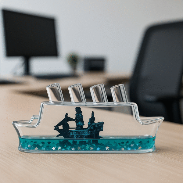 Ocean Ship Star Glitter Showpiece