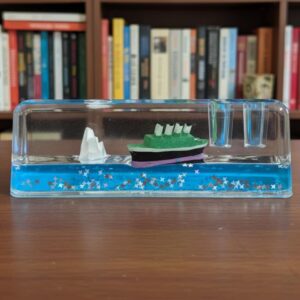 Titanic Ship Paperweight Penholder