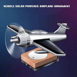Solar Aircraft Showpiece with Fragrance Oil Diffuser