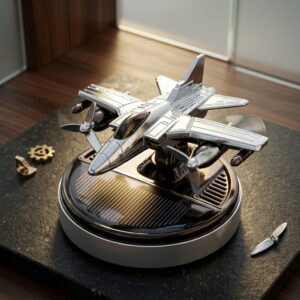 Modern Aircraft Solar Showpiece