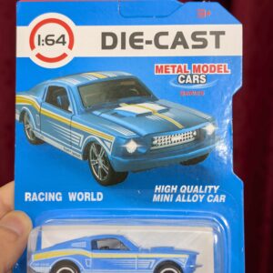 Sky Blue Speed Racer Metal Car