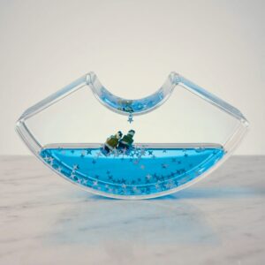 Titanic Liquid Wave Ship Showpiece