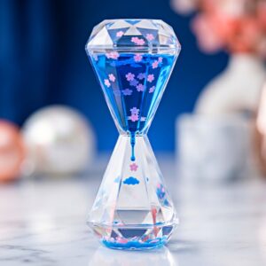 Modern Hourglass Liquid Showpiece (Mixed Colors)