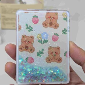 Square Glitter Mini Cosmetics Mirror