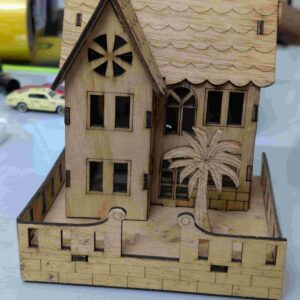 Wooden Desi Villa Showpiece