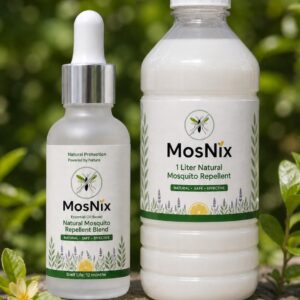 Mosnix Indoor Natural Mosquito Repellent Refill – 1 Liter from 30ml Essential Oil Blend | FREE Home Delivery for Repeat Customers
