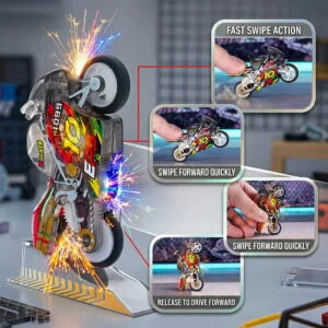 Premium Fire Spark Wheelie Metal Bike